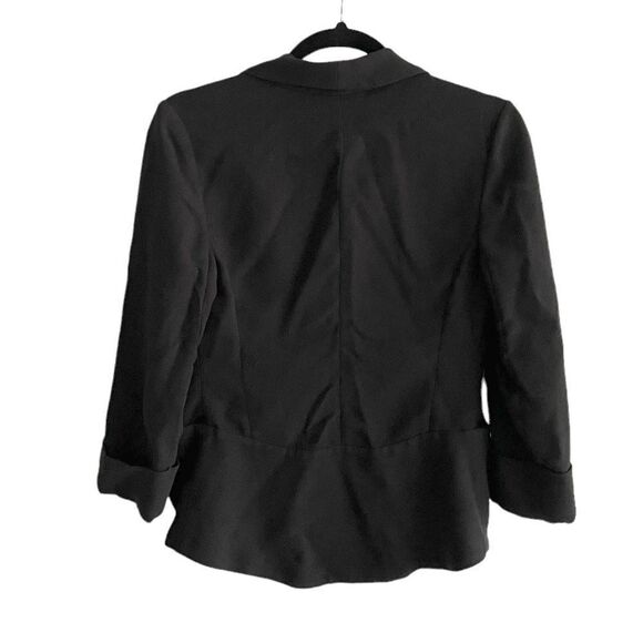 ARITZIA Wilfred Chevalier Open Front Cropped Blazer Jacket Black 0 - Picture 4 of 7